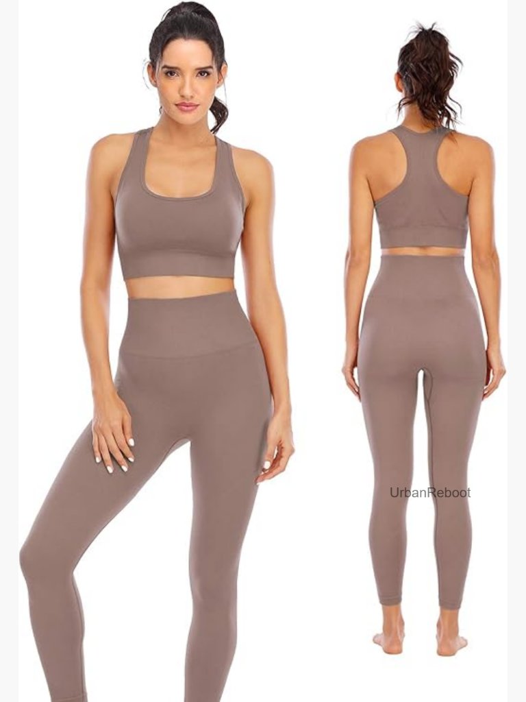 Women's Seamless Tank Top & Leggings 2 Piece Workout Gym Set